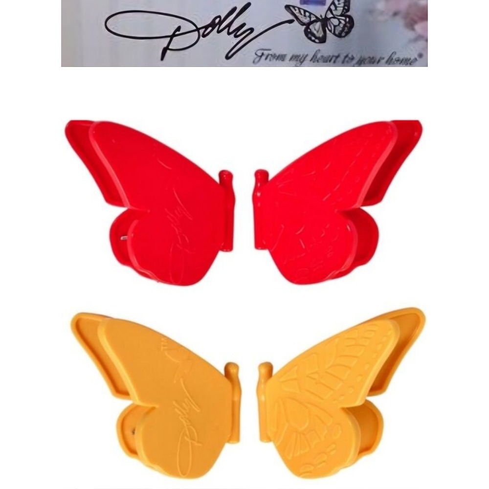 Dolly Parton 2-PK Butterfly Shaped Bag Clips